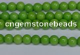 CMJ113 15.5 inches 4mm round Mashan jade beads wholesale