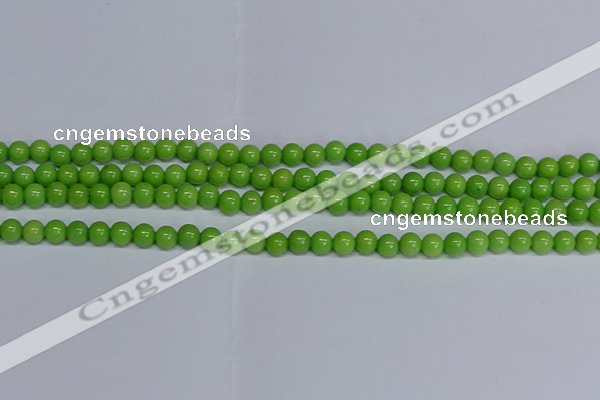 CMJ114 15.5 inches 6mm round Mashan jade beads wholesale