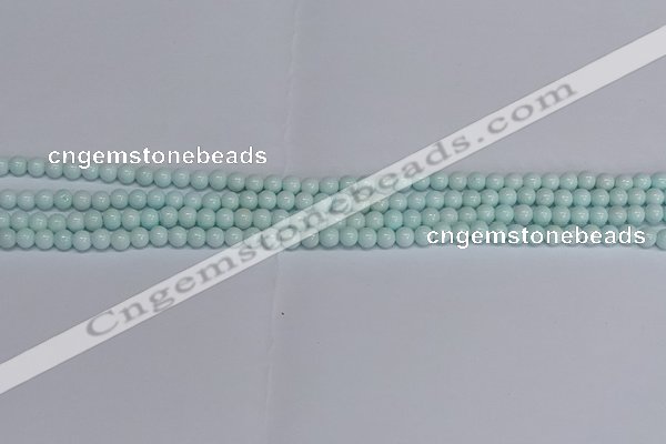 CMJ211 15.5 inches 4mm round Mashan jade beads wholesale