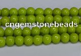 CMJ218 15.5 inches 4mm round Mashan jade beads wholesale