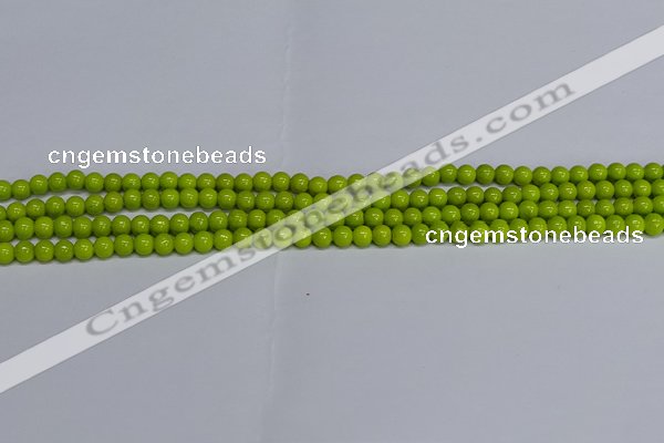 CMJ218 15.5 inches 4mm round Mashan jade beads wholesale
