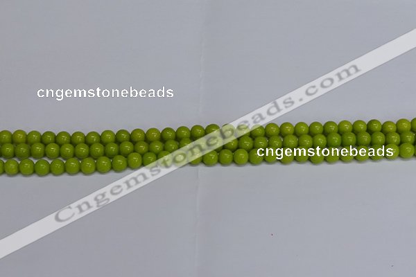 CMJ268 15.5 inches 6mm round Mashan jade beads wholesale