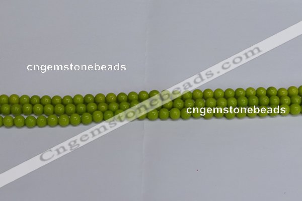 CMJ268 15.5 inches 6mm round Mashan jade beads wholesale