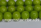 CMJ270 15.5 inches 10mm round Mashan jade beads wholesale