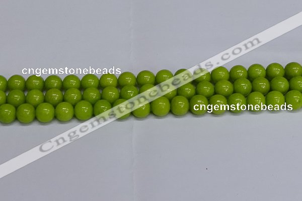 CMJ271 15.5 inches 12mm round Mashan jade beads wholesale