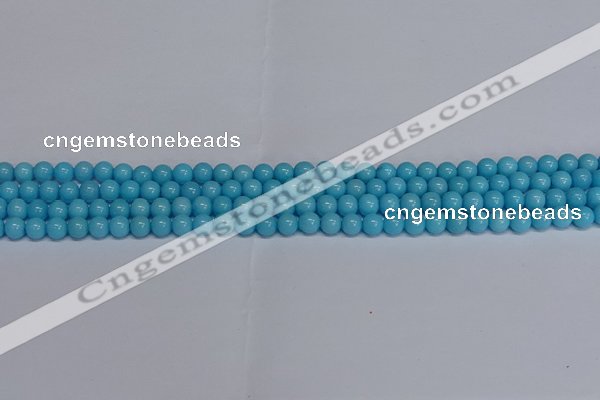 CMJ274 15.5 inches 4mm round Mashan jade beads wholesale