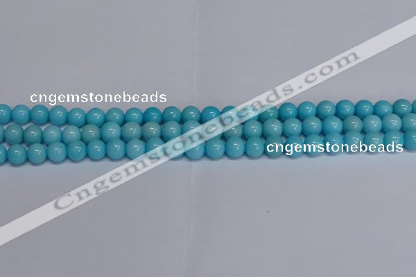 CMJ276 15.5 inches 8mm round Mashan jade beads wholesale