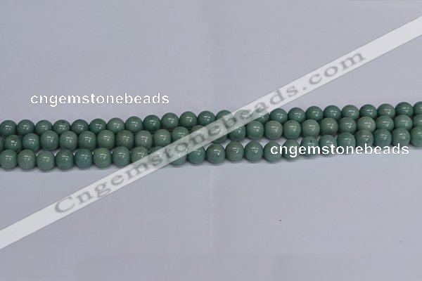 CMJ283 15.5 inches 8mm round Mashan jade beads wholesale