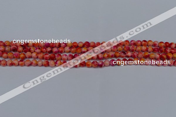 CMJ400 15.5 inches 4mm round rainbow jade beads wholesale