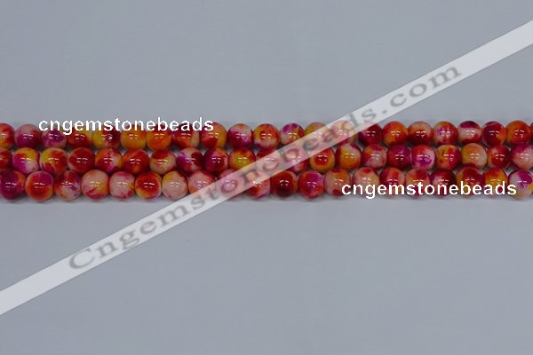 CMJ402 15.5 inches 8mm round rainbow jade beads wholesale