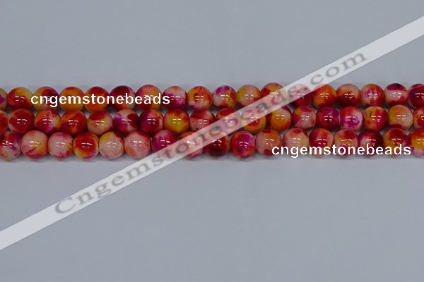 CMJ404 15.5 inches 12mm round rainbow jade beads wholesale