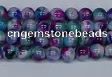 CMJ407 15.5 inches 4mm round rainbow jade beads wholesale