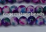 CMJ409 15.5 inches 8mm round rainbow jade beads wholesale