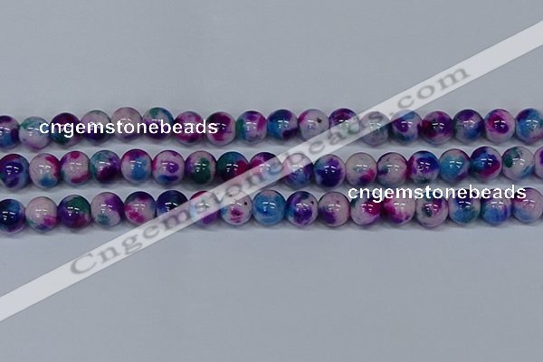 CMJ411 15.5 inches 12mm round rainbow jade beads wholesale