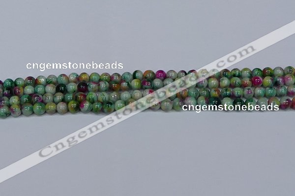 CMJ415 15.5 inches 6mm round rainbow jade beads wholesale