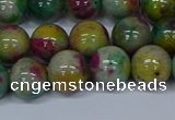 CMJ417 15.5 inches 10mm round rainbow jade beads wholesale