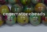 CMJ418 15.5 inches 12mm round rainbow jade beads wholesale