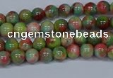 CMJ421 15.5 inches 4mm round rainbow jade beads wholesale