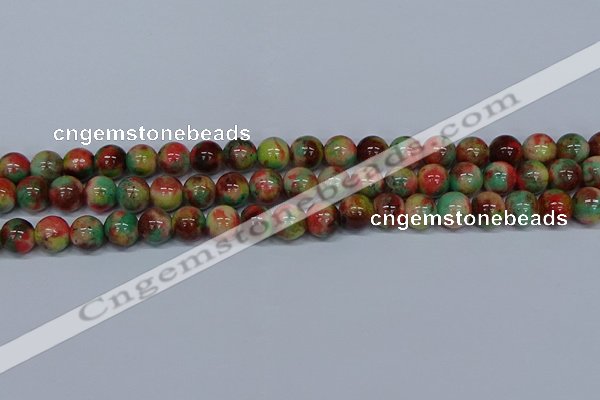 CMJ424 15.5 inches 10mm round rainbow jade beads wholesale