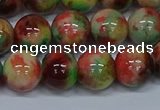 CMJ425 15.5 inches 12mm round rainbow jade beads wholesale