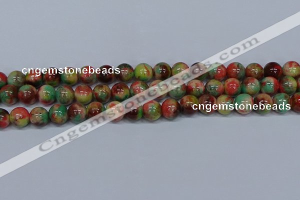 CMJ425 15.5 inches 12mm round rainbow jade beads wholesale