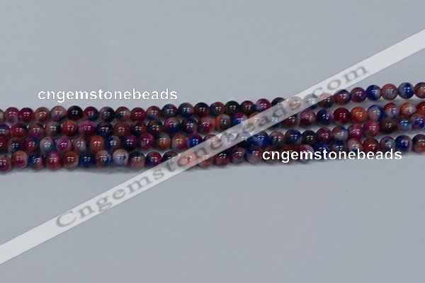 CMJ429 15.5 inches 6mm round rainbow jade beads wholesale