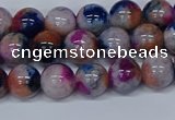 CMJ430 15.5 inches 8mm round rainbow jade beads wholesale