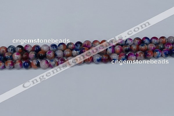 CMJ430 15.5 inches 8mm round rainbow jade beads wholesale