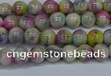 CMJ436 15.5 inches 6mm round rainbow jade beads wholesale