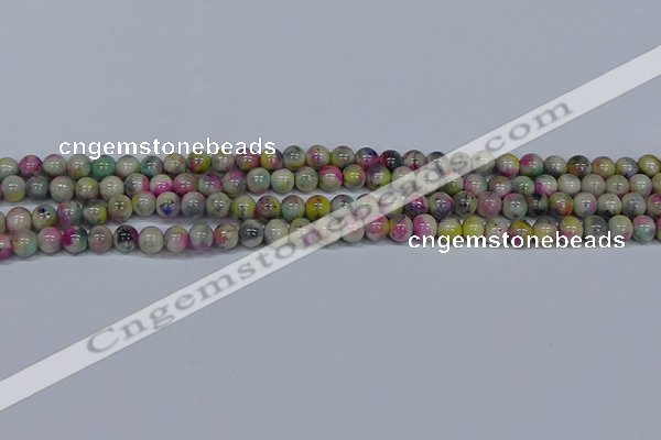 CMJ436 15.5 inches 6mm round rainbow jade beads wholesale