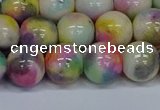 CMJ439 15.5 inches 12mm round rainbow jade beads wholesale