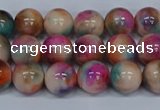 CMJ444 15.5 inches 8mm round rainbow jade beads wholesale