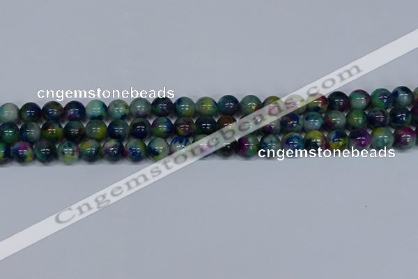 CMJ466 15.5 inches 10mm round rainbow jade beads wholesale