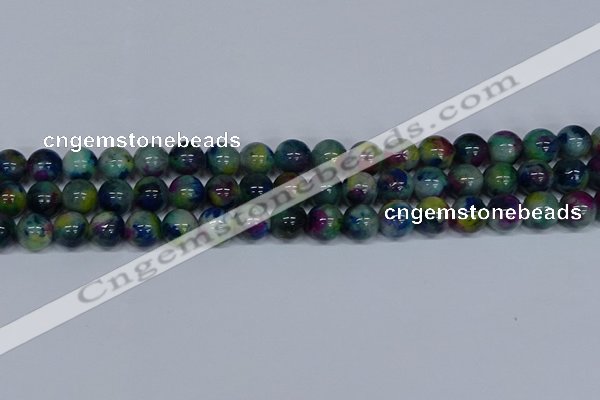 CMJ467 15.5 inches 12mm round rainbow jade beads wholesale