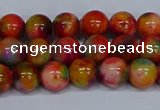 CMJ472 15.5 inches 8mm round rainbow jade beads wholesale