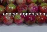 CMJ481 15.5 inches 12mm round rainbow jade beads wholesale