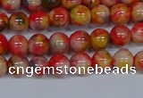CMJ485 15.5 inches 6mm round rainbow jade beads wholesale