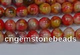 CMJ485 15.5 inches 6mm round rainbow jade beads wholesale