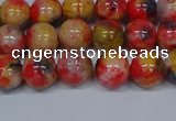 CMJ486 15.5 inches 8mm round rainbow jade beads wholesale