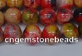 CMJ487 15.5 inches 10mm round rainbow jade beads wholesale