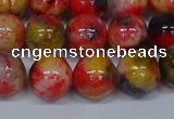 CMJ488 15.5 inches 12mm round rainbow jade beads wholesale