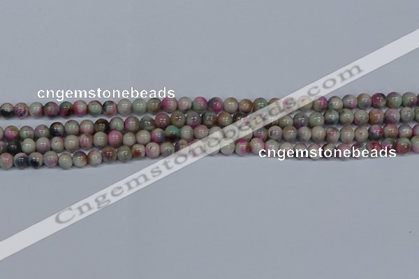 CMJ492 15.5 inches 6mm round rainbow jade beads wholesale