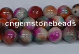 CMJ493 15.5 inches 8mm round rainbow jade beads wholesale