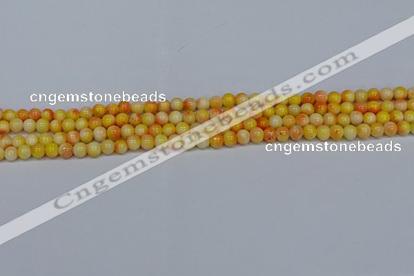 CMJ505 15.5 inches 4mm round rainbow jade beads wholesale