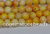 CMJ506 15.5 inches 6mm round rainbow jade beads wholesale