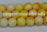 CMJ507 15.5 inches 8mm round rainbow jade beads wholesale