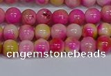 CMJ513 15.5 inches 6mm round rainbow jade beads wholesale