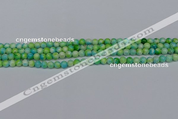 CMJ520 15.5 inches 6mm round rainbow jade beads wholesale