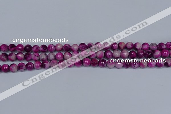 CMJ528 15.5 inches 8mm round rainbow jade beads wholesale