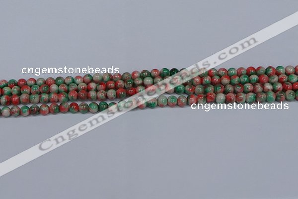 CMJ533 15.5 inches 4mm round rainbow jade beads wholesale